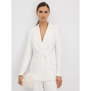 REISS SIENNA Double Breasted Crepe Suit Blazer